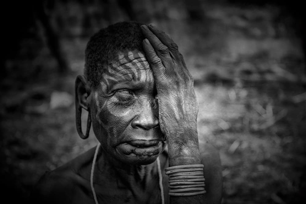 Pensive Tribal Elder by Svetlin Yosifov — canvas wall art