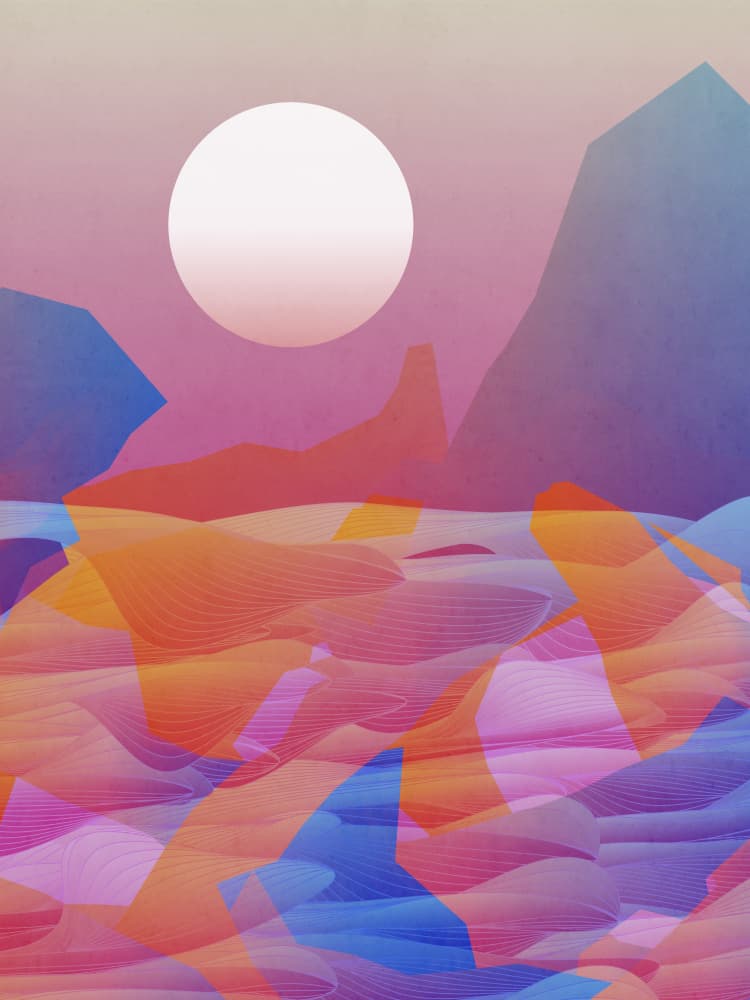 Colorful Desert Horizon by Angelo Cerantola — canvas wall art