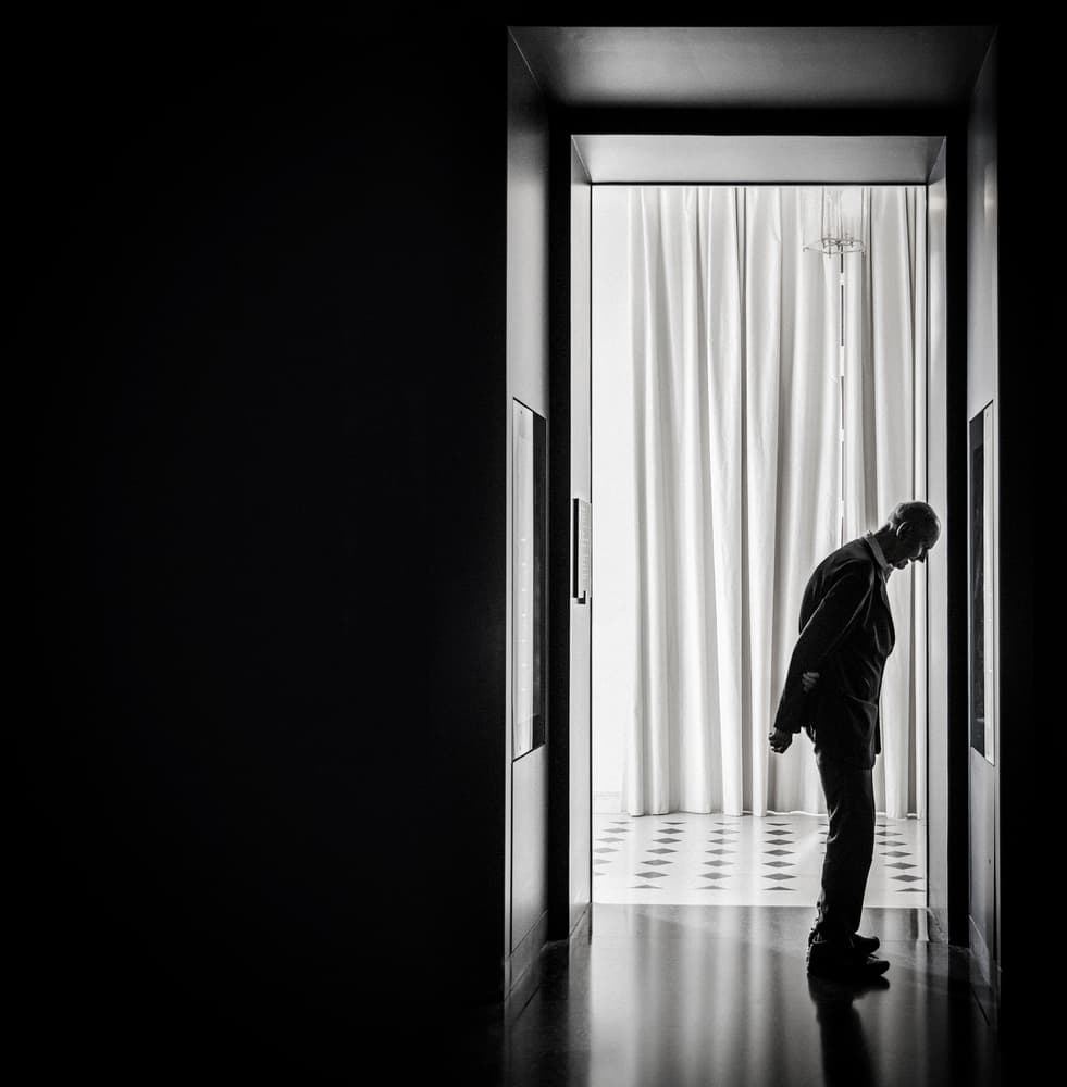 Solitary Gallery Moment by Linda Wride — canvas wall art