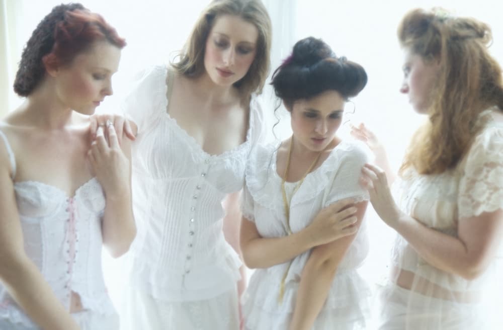 Ethereal Women In White by kenp — canvas wall art