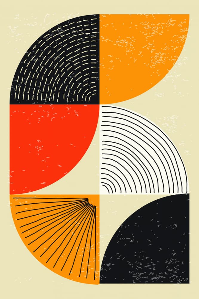 Geometric Arch Pattern by jay stanley — canvas wall art