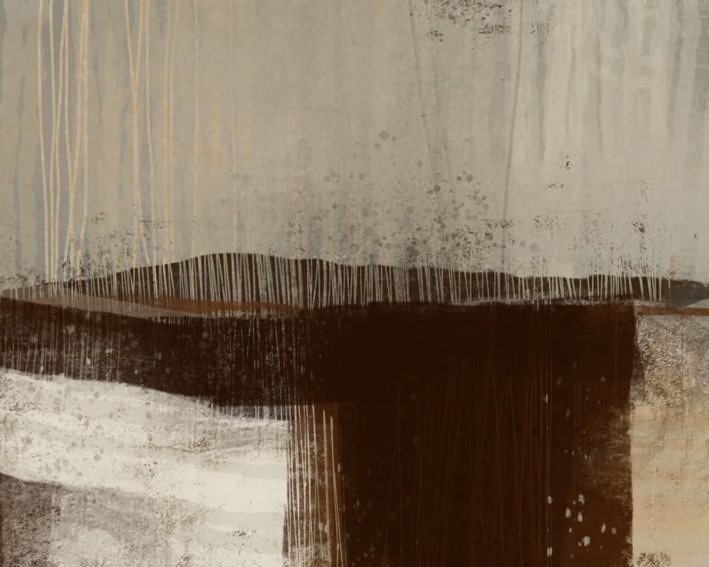Earthy Abstract Landscape by MANSI SAXENA — canvas wall art