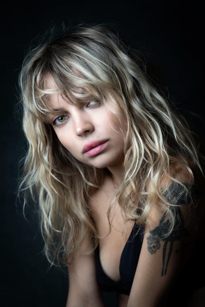 Pensive Blonde Portrait by Ruth Franke — canvas wall art