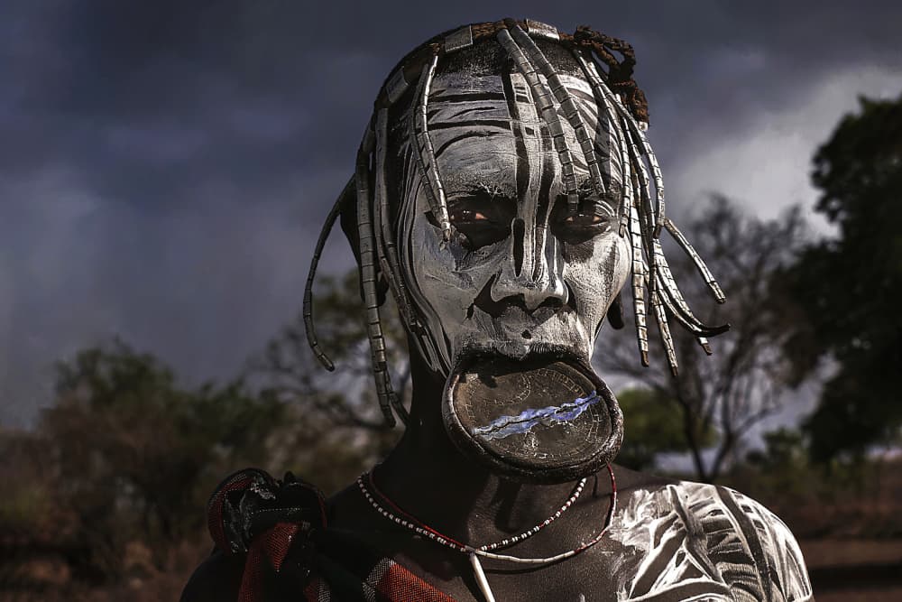 Striking African Portrait by Irene Perovich — canvas wall art