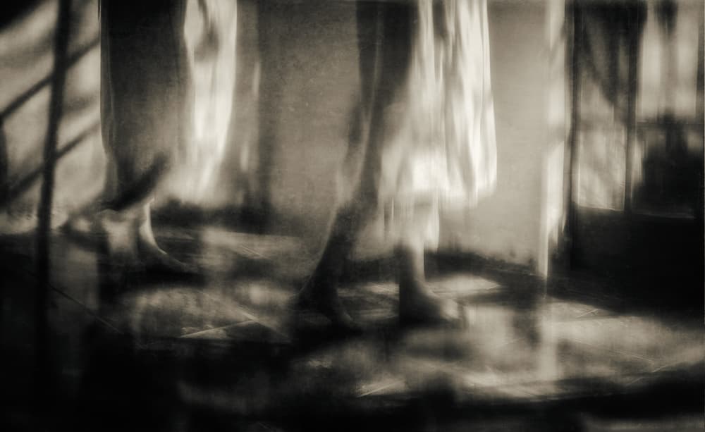 Dreamy Blurred Steps by Charlaine Gerber — canvas wall art