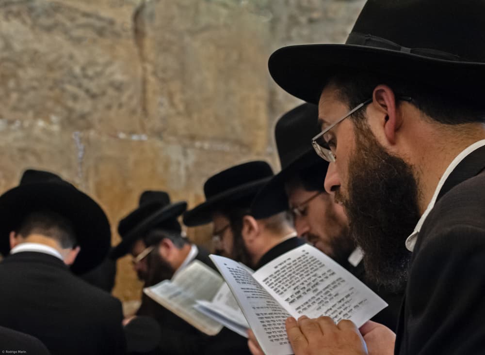 Prayer at Western Wall by Rodrigo Marin — canvas wall art