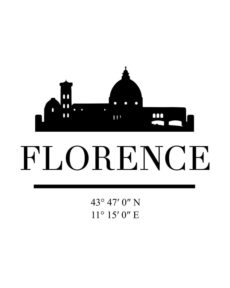 Iconic Florence Skyline by Emiliano Deificus — canvas wall art