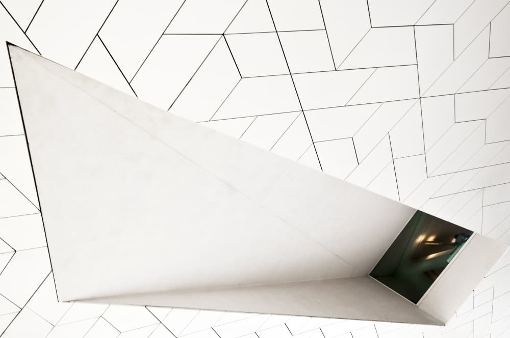 Geometric Light Structure by Linda Wride — canvas wall art