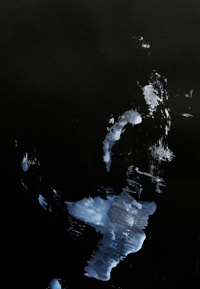 Dark Fluid Abstract by Santhosh ch — canvas wall art