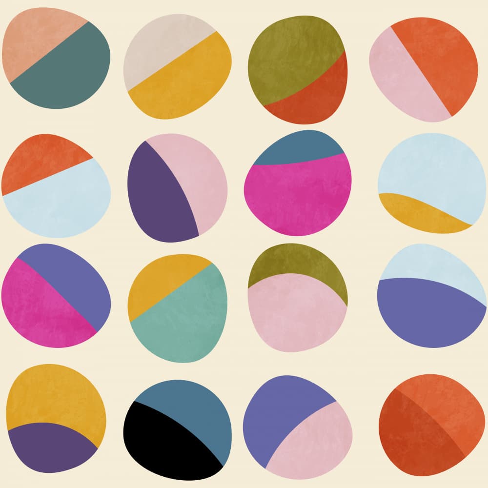 Pattern3 Mid Bunt 6 Kopie by Ana Rut Bre — canvas wall art