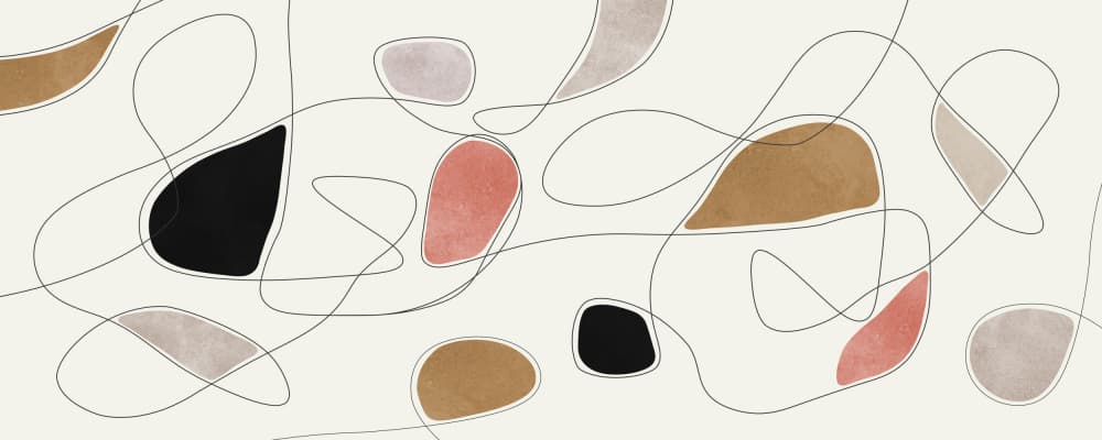 Organic Abstract Shapes by Vitor Costa — canvas wall art