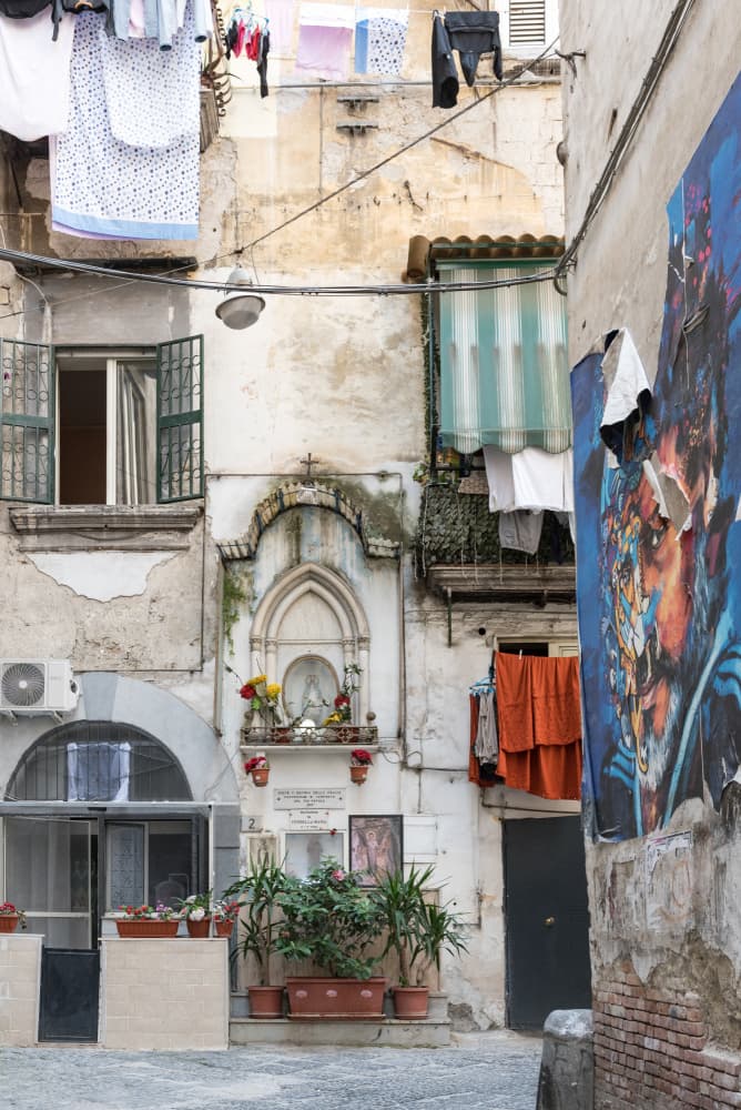 Old Naples Alley by Photolovers — canvas wall art