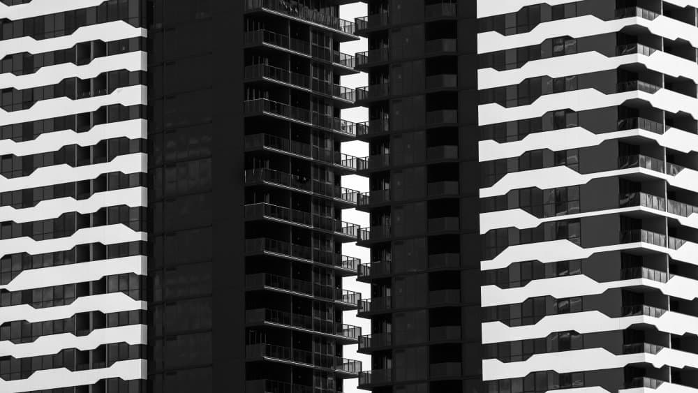 Geometric City Abstract by Michel Groleau — canvas wall art