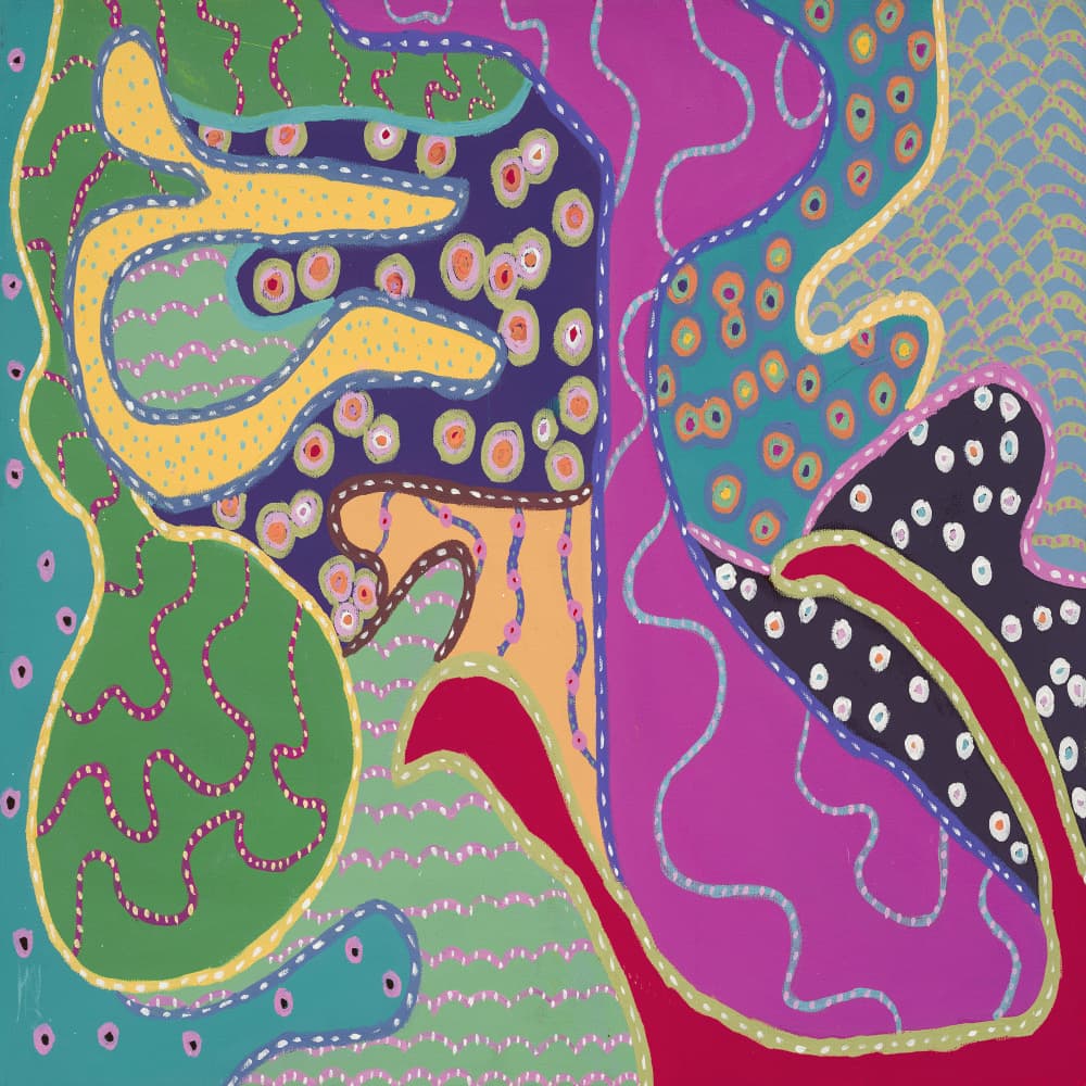 Vibrant Organic Shapes by Helen Joynson — canvas wall art