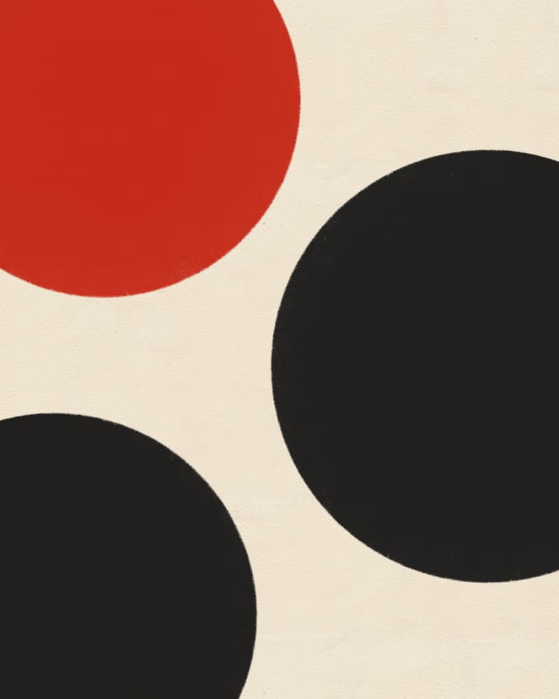 Bold Geometric Circles by Deepthi s — canvas wall art