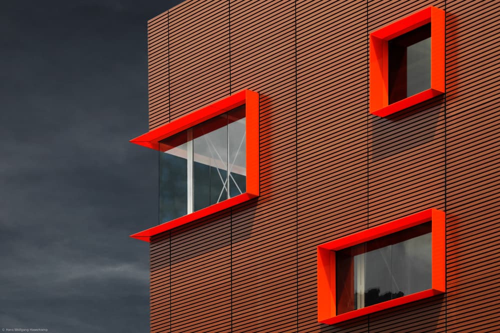 Red Frames by Hans-Wolfgang Hawerkamp — canvas wall art