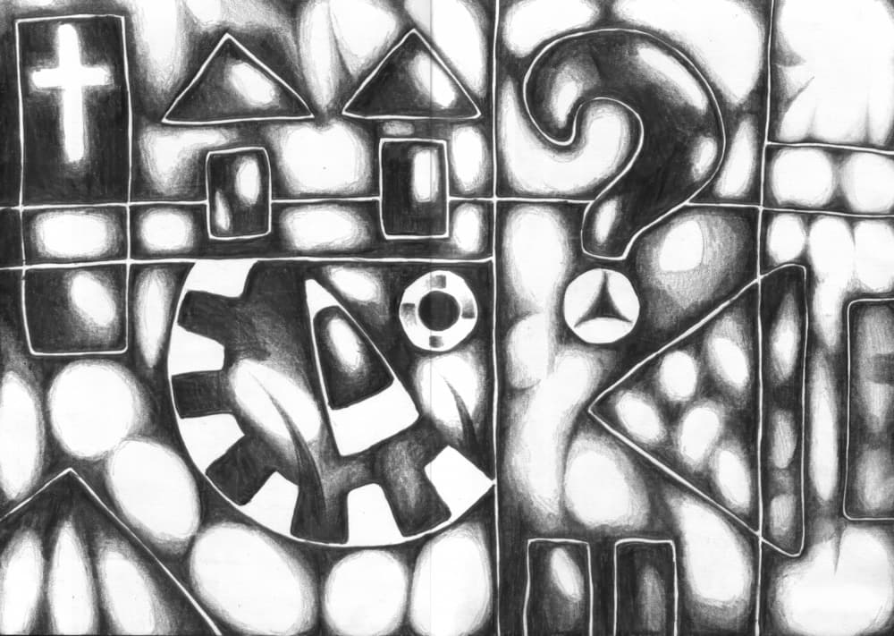 Symbolic Questions by Kulik — canvas wall art