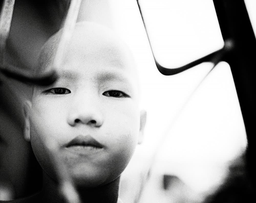 Young Boy's Gaze by txules — canvas wall art