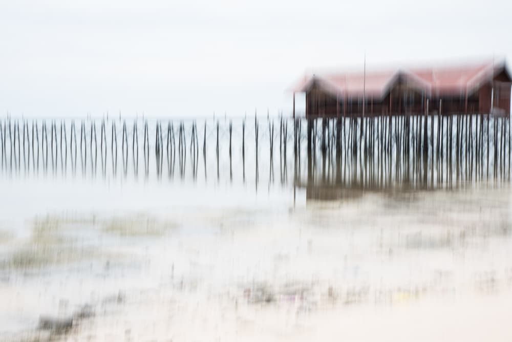 Dreamy Pier View by Imaginative — canvas wall art