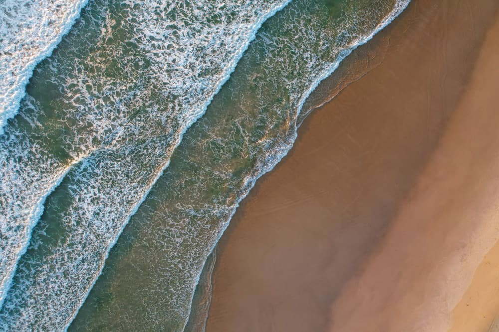 Aerial Ocean Waves by Martin Blahák — canvas wall art
