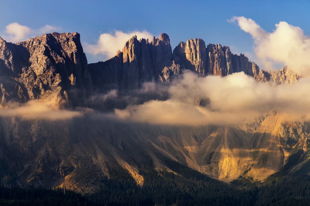 Golden Hour Peaks by Paolo Bolla — canvas wall art