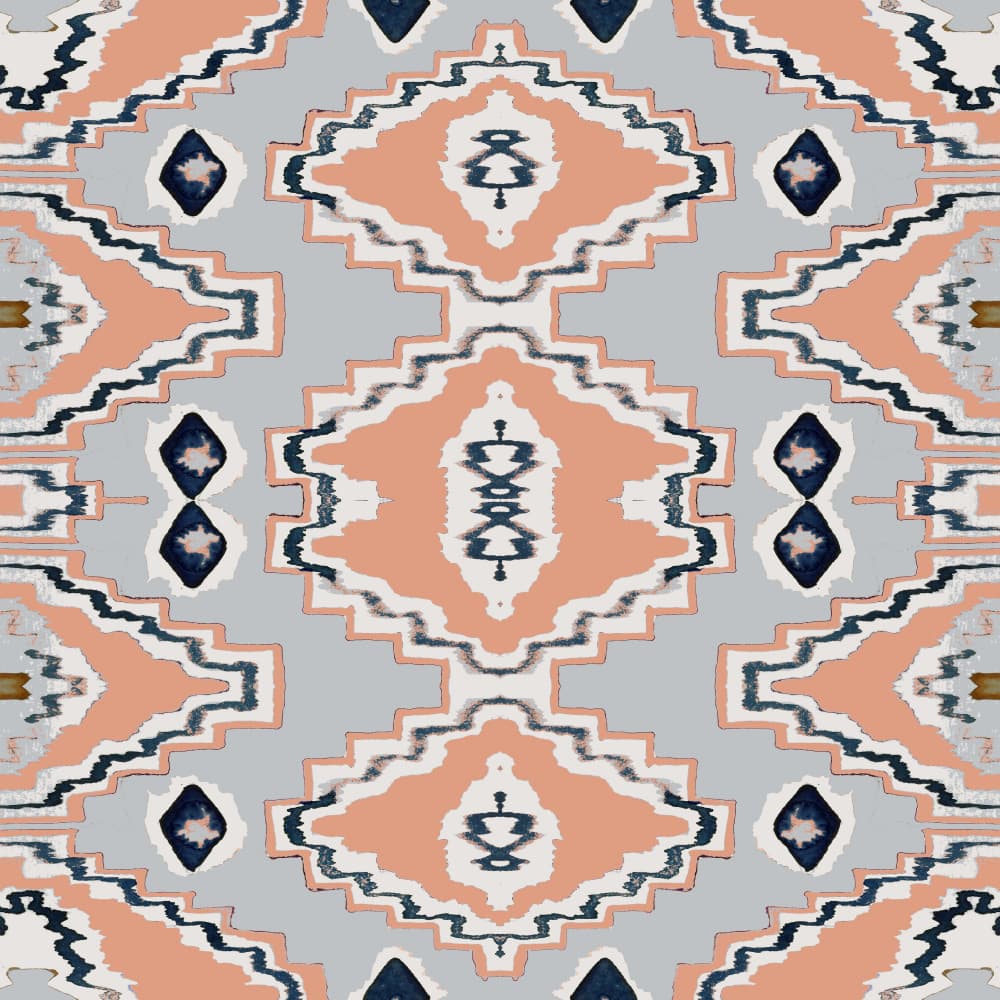 Ikat Diamond Pattern by Gemma Bardot — canvas wall art