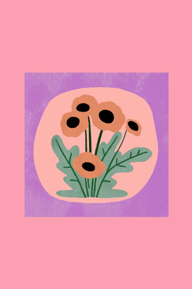 Soft Orange Poppies by casa cartissi — canvas wall art