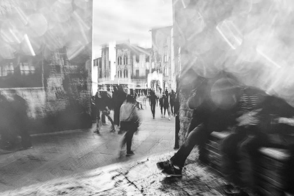 Blurred City Street by Adam Dauria ☂ — canvas wall art