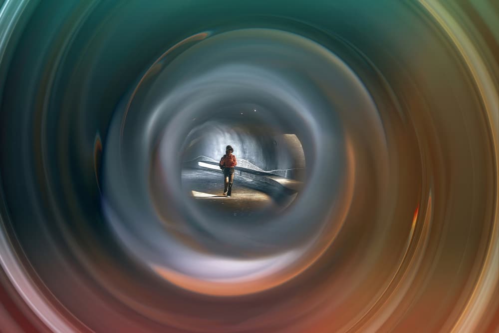 Mysterious Spiral Path by MingLun Tsai (蔡明倫) — canvas wall art