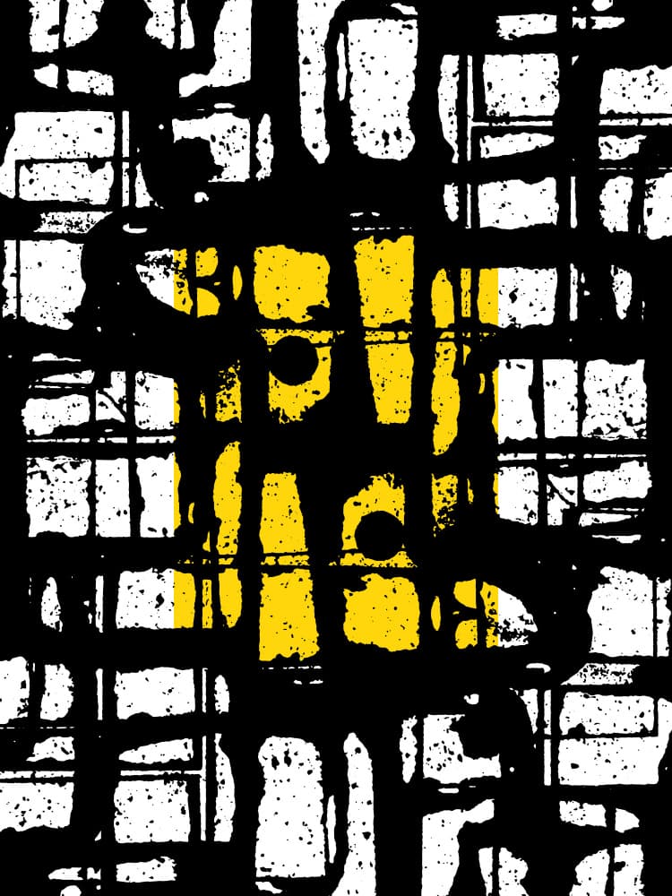 Abstract Grunge Grid by Petr Strnad — canvas wall art