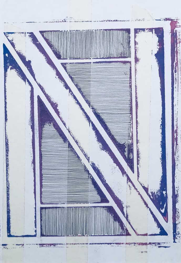 Geometric Line Pattern by kellymariesmith — canvas wall art