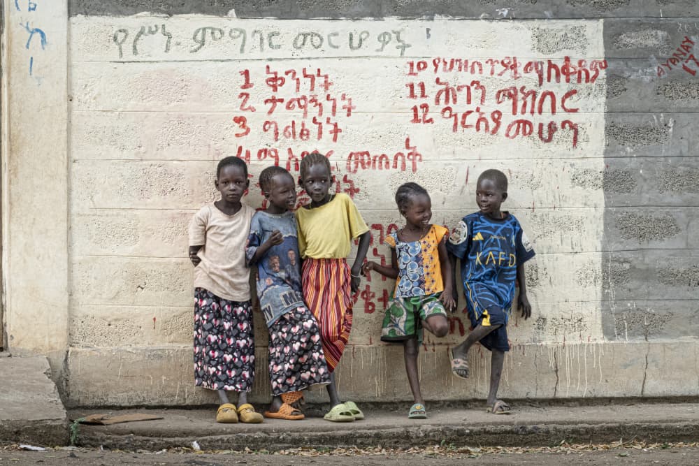 Young African Faces by Elena Molina — canvas wall art