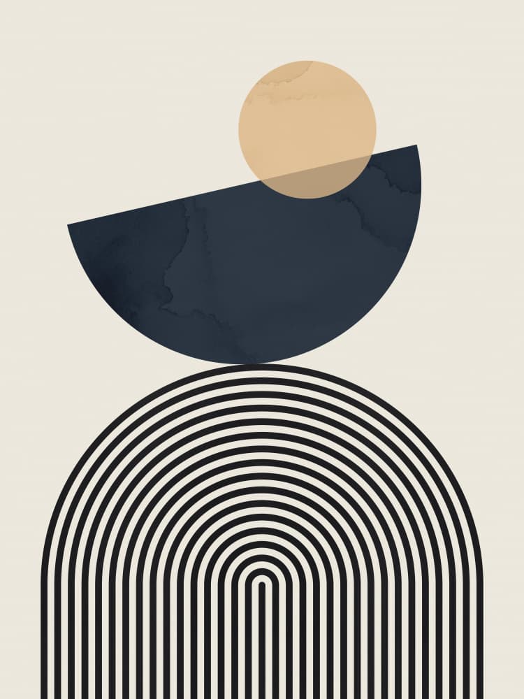 Geometric Balance by Vitor Costa — canvas wall art