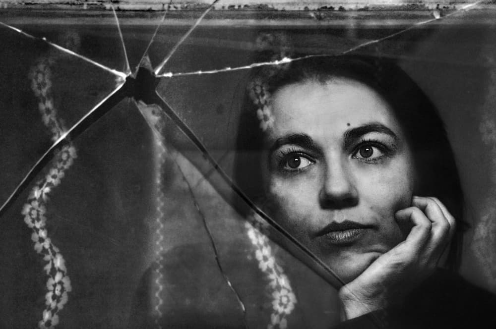 Shattered Reflection Portrait by Nicoleta Gabor — canvas wall art