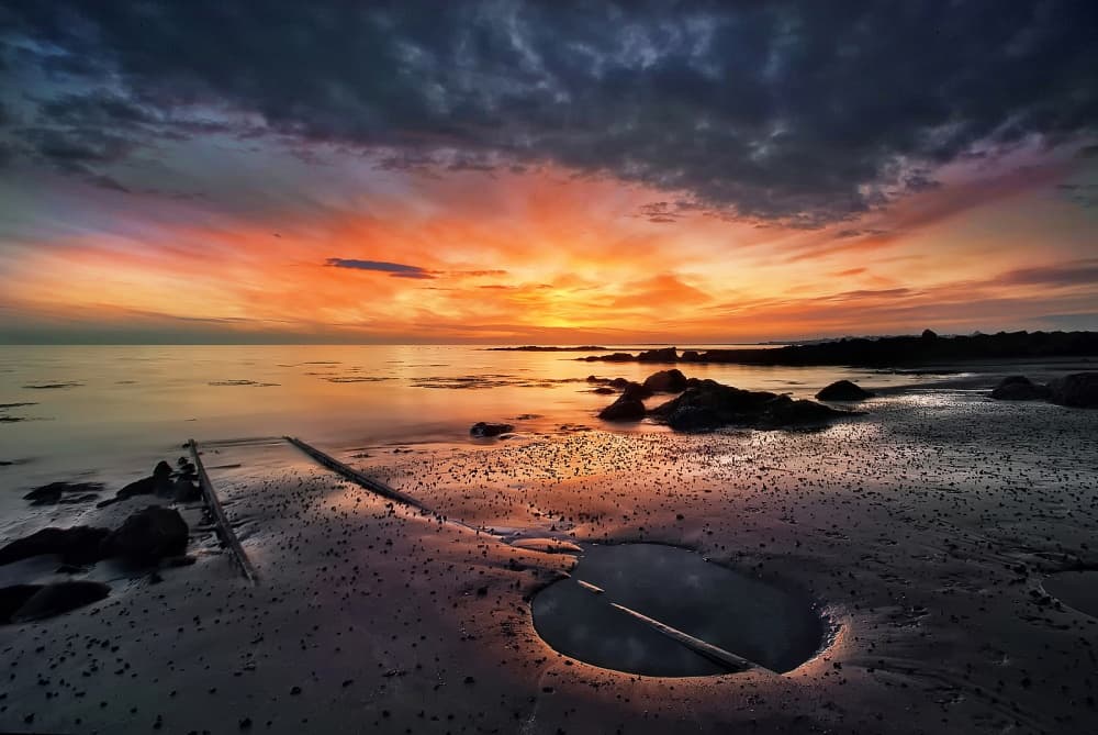 Dramatic Ocean Sunset by Þorsteinn H. Ingibergsson — canvas wall art