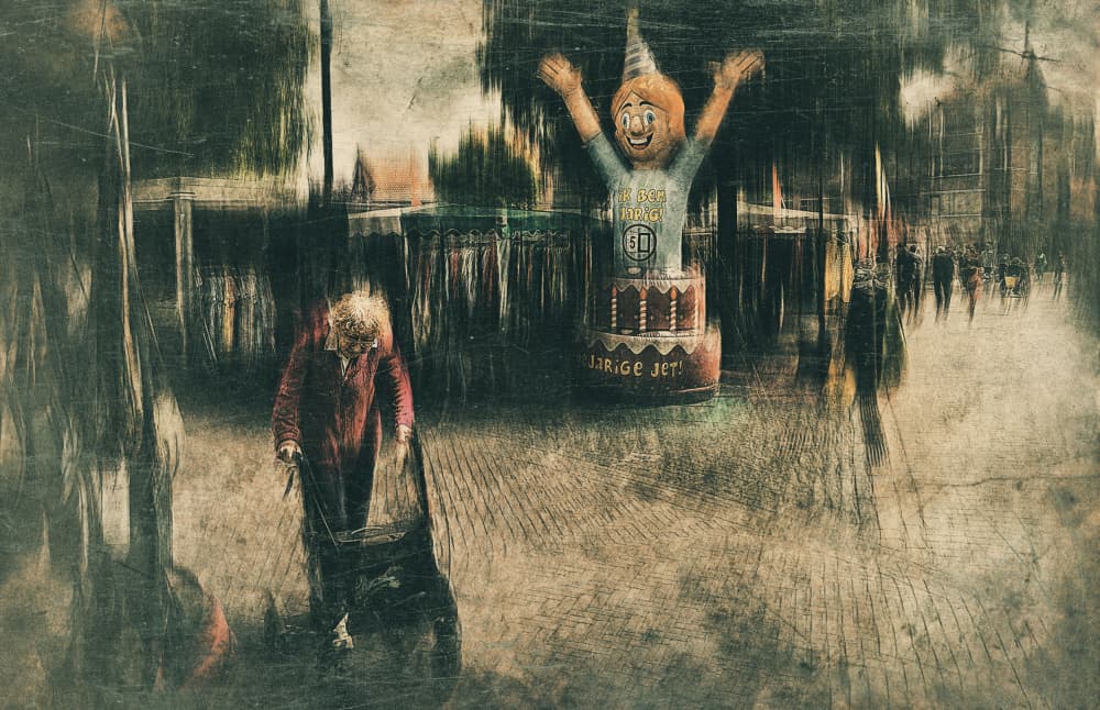 Birthday fear by Jan van der Linden — canvas wall art