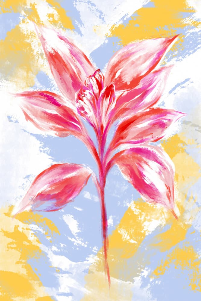 Vibrant Floral Abstract by Martina — canvas wall art