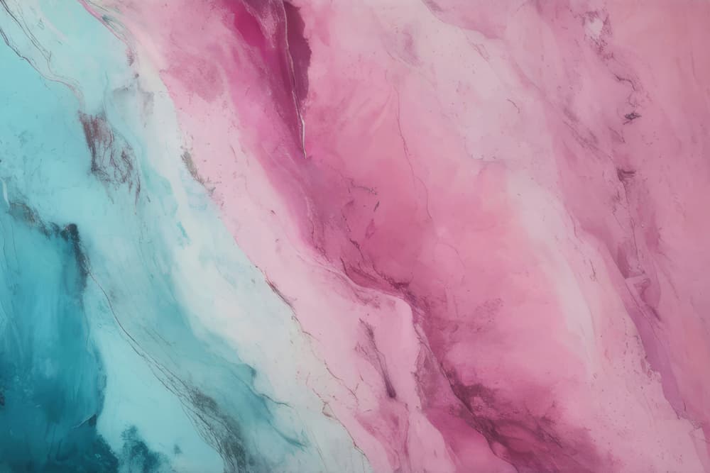 Pink Teal Marble Swirl by Alpenglow Workshop — canvas wall art