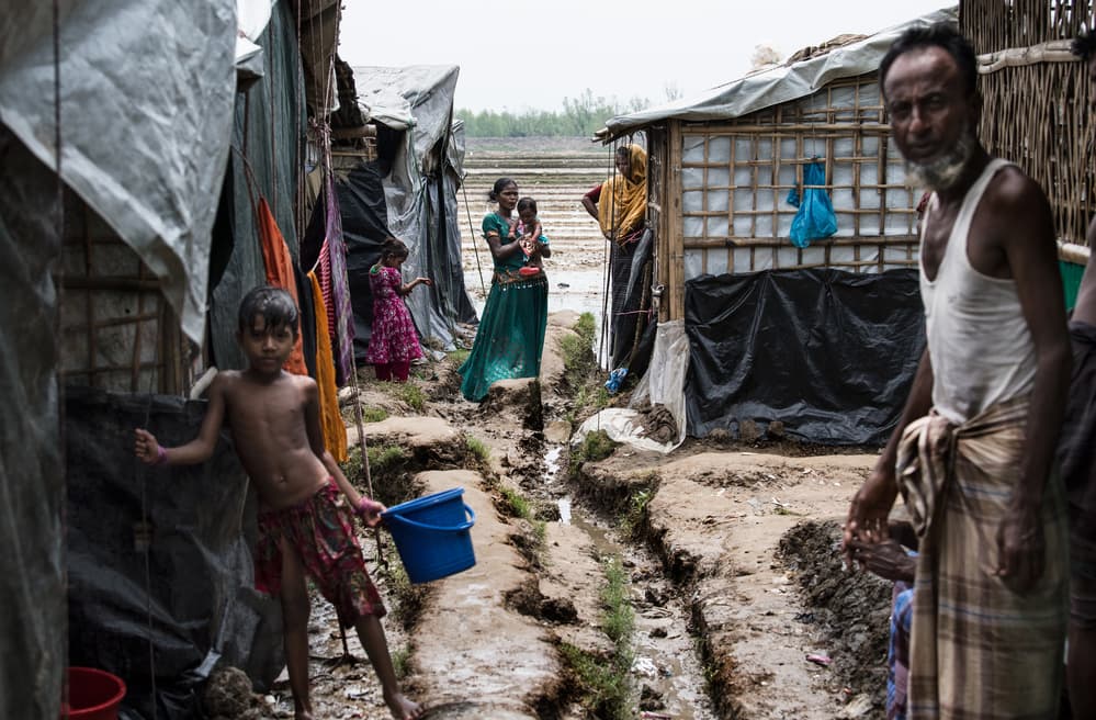 Refugee Camp Community by Joxe Inazio Kuesta Garmendia — canvas wall art
