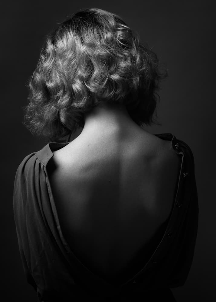 Elegant Woman's Bare Back by Boris Belokonov — canvas wall art