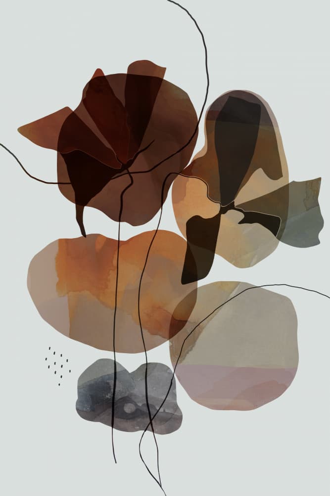 Organic Fluid Shapes by cartissi — canvas wall art