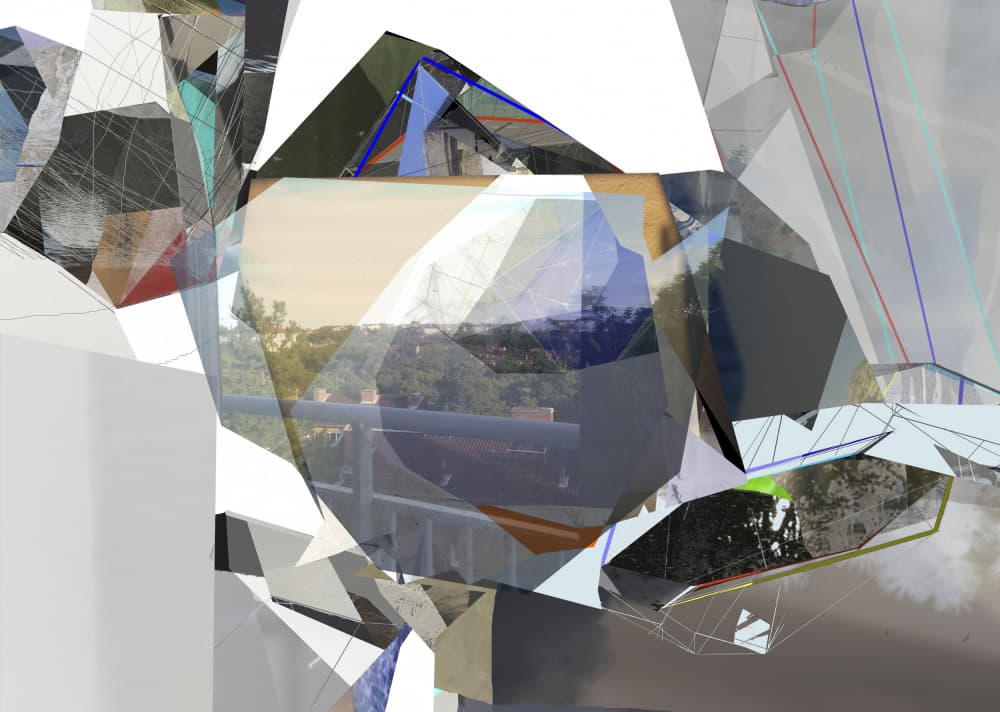 Fragmented Urban View by Stefan Fransson — canvas wall art