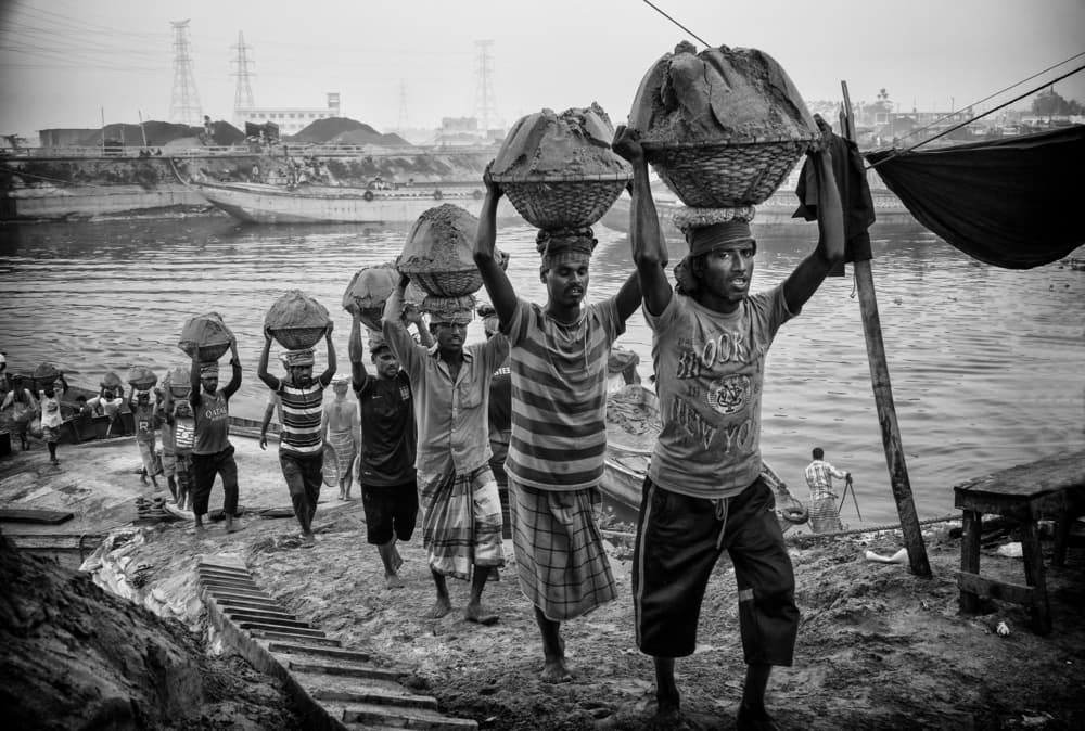 Riverfront Manual Labor by Elena Molina — canvas wall art
