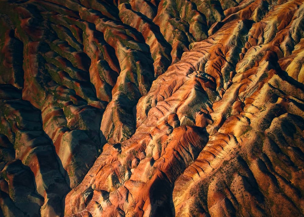 Vibrant Desert Layers by Majid Behzad — canvas wall art