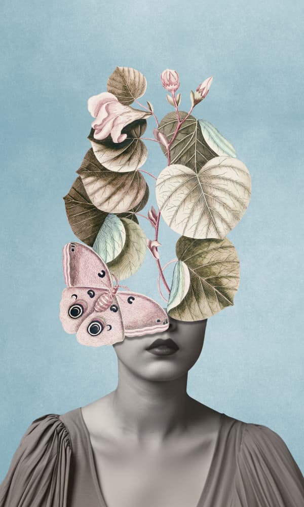Surreal Butterfly Woman by Marja van den Hurk — canvas wall art