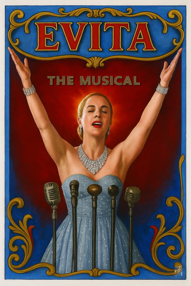 Glamorous Stage Singer by Osvaldo Russo — canvas wall art
