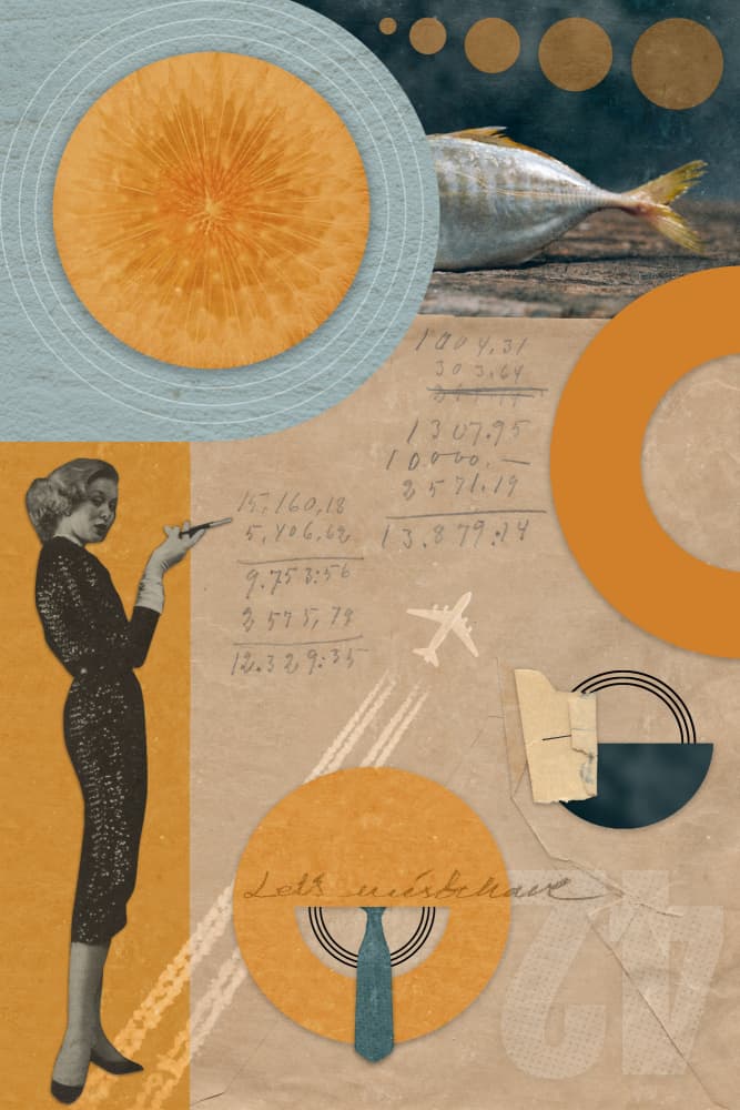 Midcentury Business Travel by Pia Lilenthal — canvas wall art