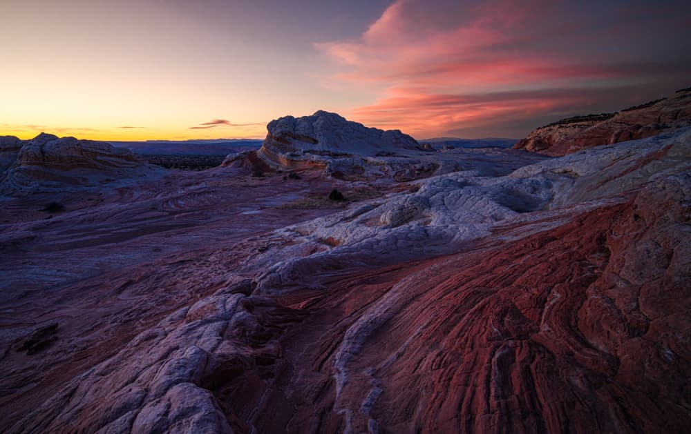Colorful Desert Sunset by Johnson Huang — canvas wall art