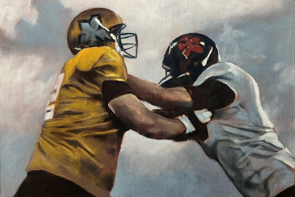 Scrimmage by Duane A. Brown — canvas wall art