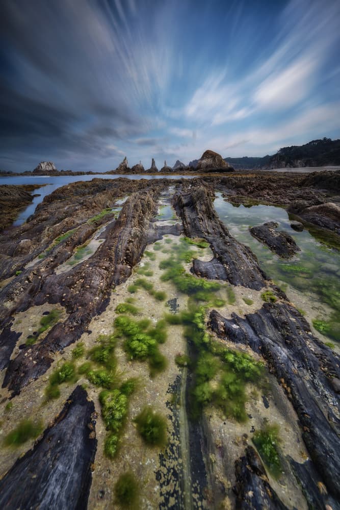 Dramatic Coastal Rocks by Juan Pablo de Miguel — canvas wall art
